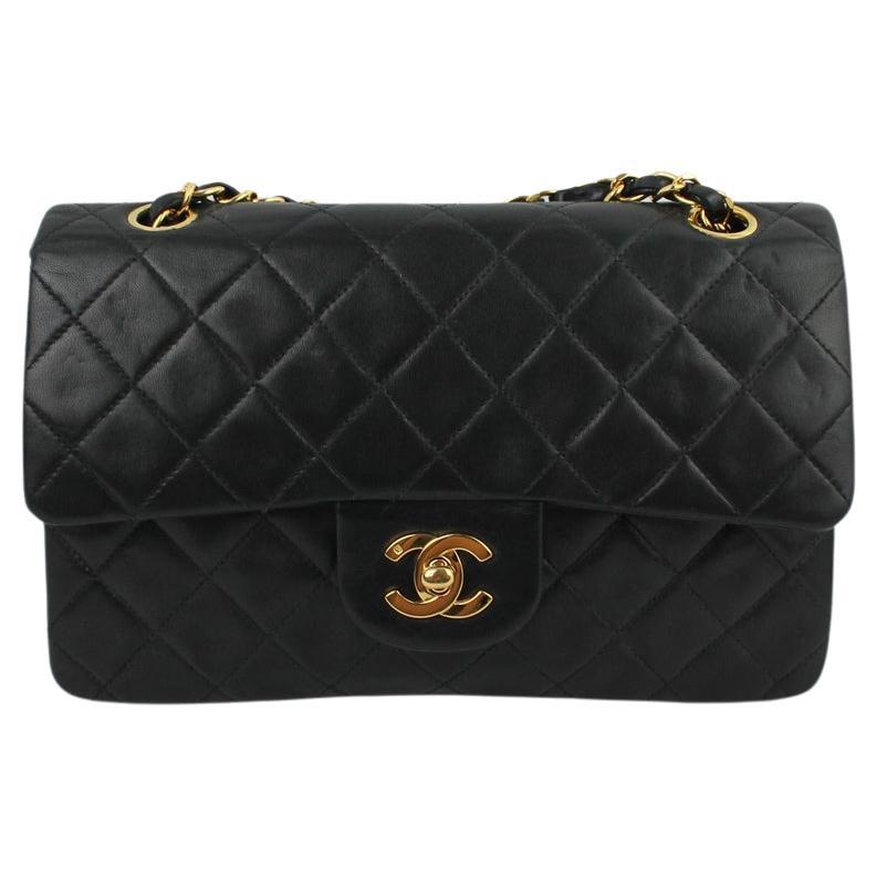 Chanel Timeless Classic Small Black Gold For Sale