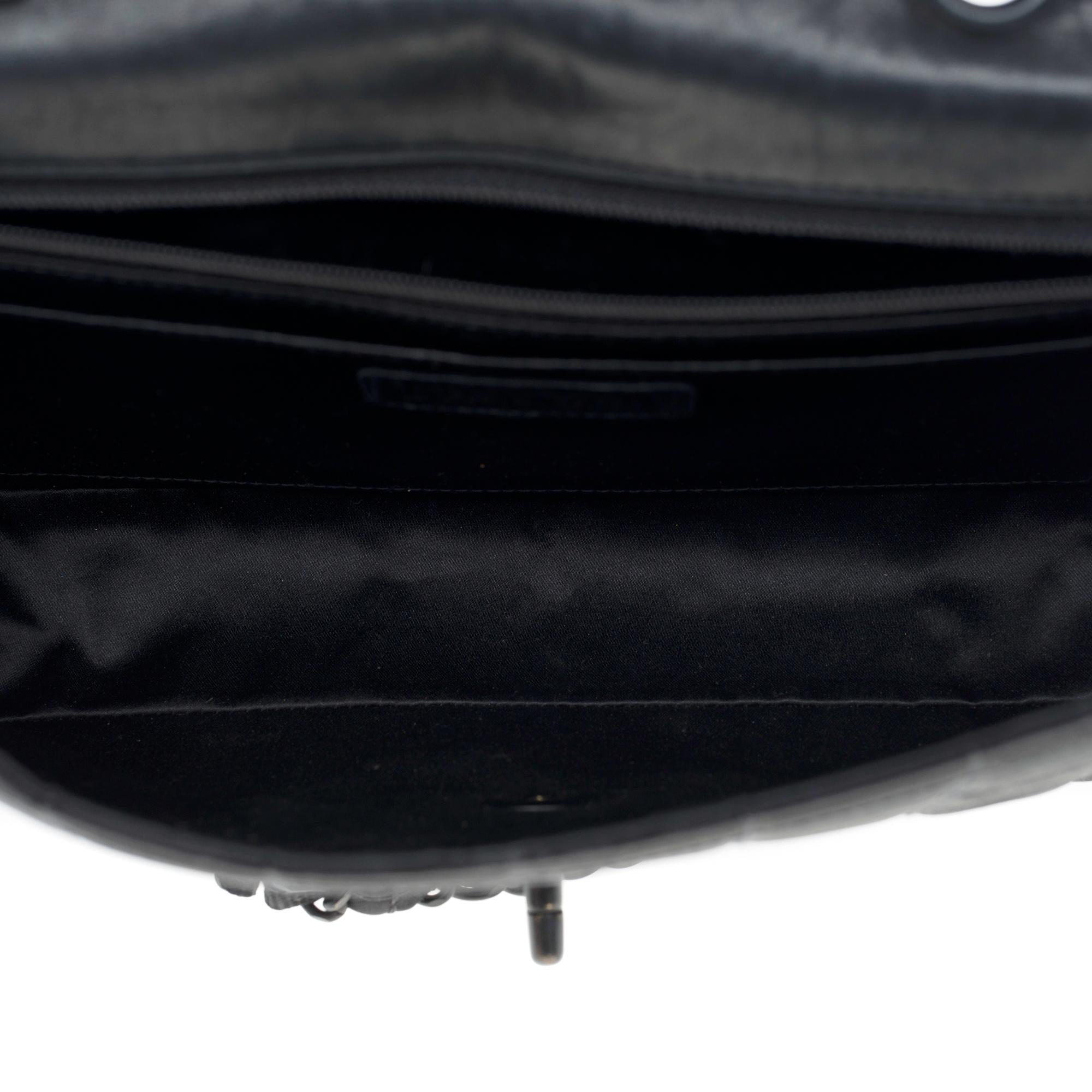 Chanel Timeless/Classic Travel Line flap bag in black nylon, black hardware 1