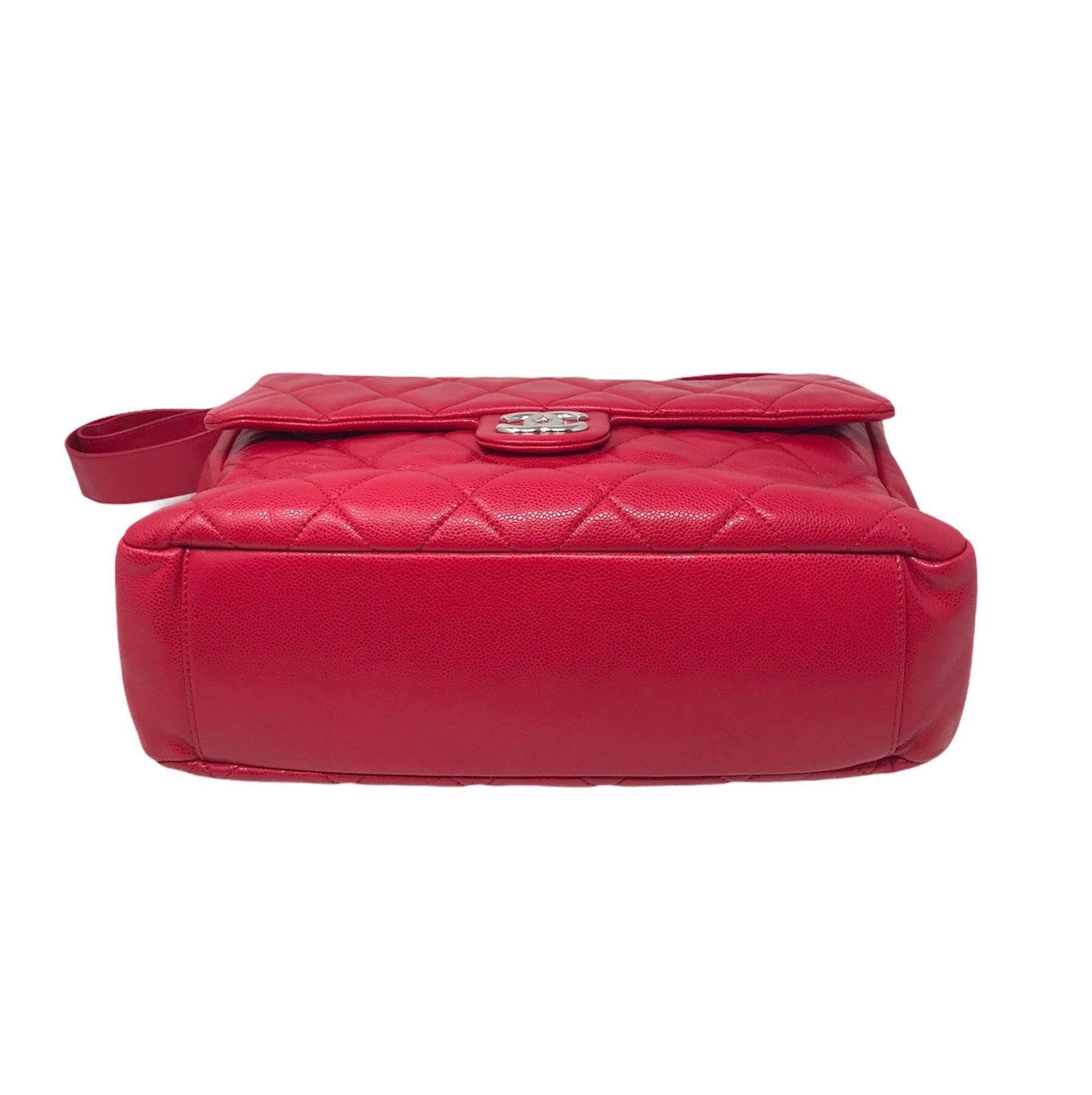 Red CHANEL:  Timeless/Classique Leather Bag For Sale