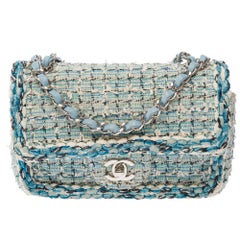 CHANEL Timeless/Classique Shoulder Bag Blue