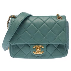 CHANEL Timeless/Classique Shoulder Bag Blue