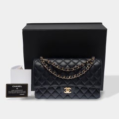 Sac à bandoulière CHANEL Timeless/Classique bleu marine