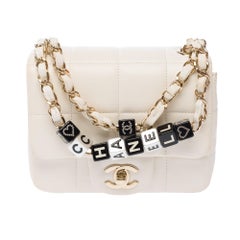 CHANEL Timeless/Classique Shoulder Bag White