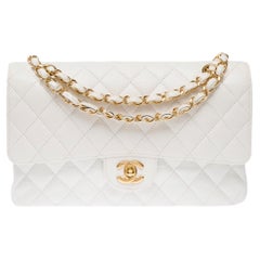 CHANEL Timeless/Classique Shoulder Bag White