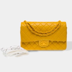 CHANEL Timeless/Classique Shoulder Bag Yellow