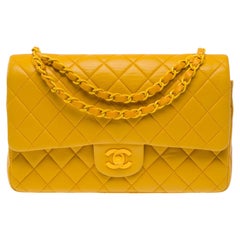 CHANEL Timeless/Classique Shoulder Bag Yellow