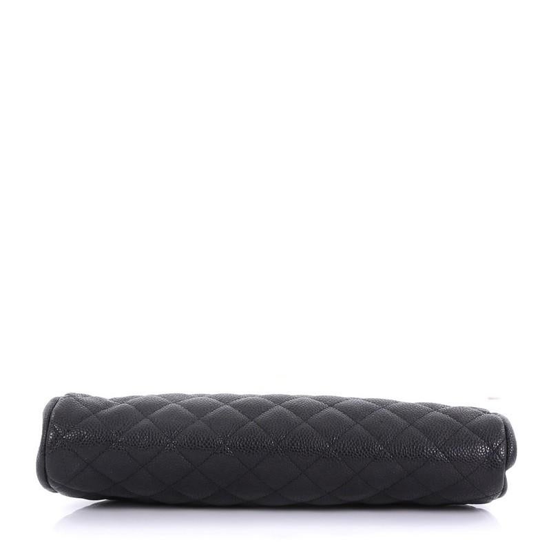 Women's Chanel Timeless Clutch Quilted Caviar