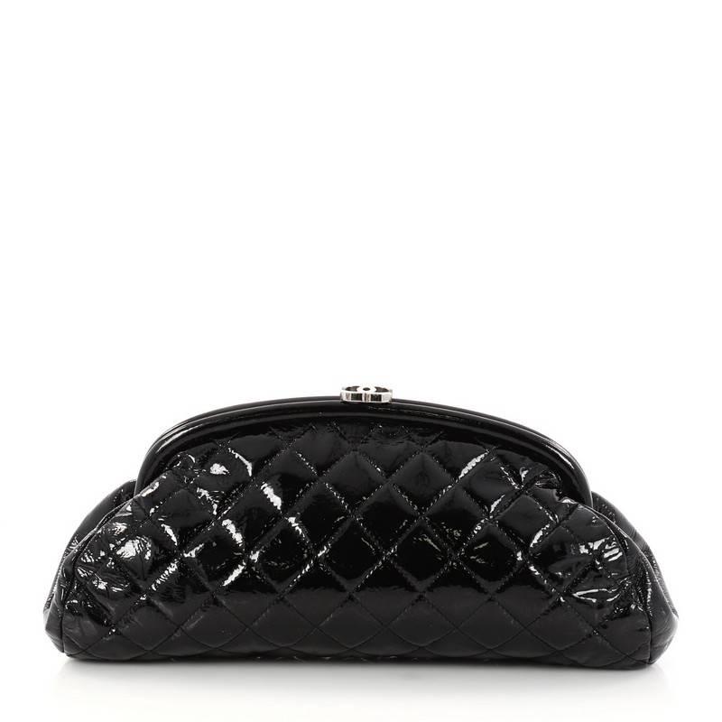 Women's Chanel Timeless Clutch Quilted Patent