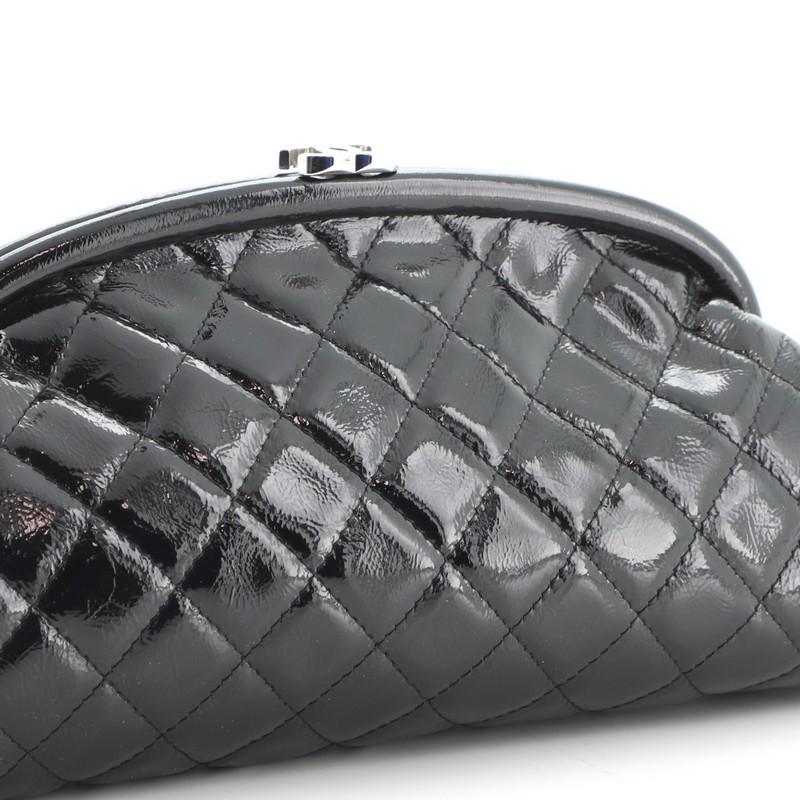 Chanel Timeless Clutch Quilted Patent 1