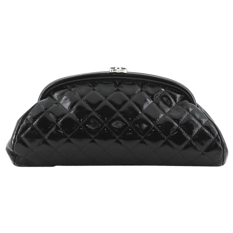 Chanel Timeless Clutch Quilted Patent