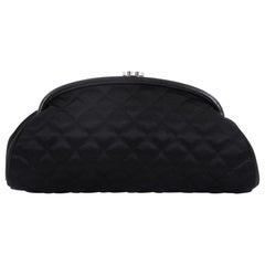 Chanel Timeless Clutch Quilted Satin
