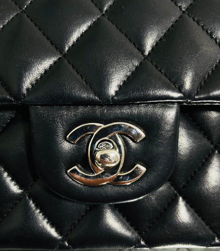 Chanel Timeless Double Flap Leather Bag For Sale 4