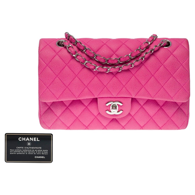 Chanel Tote Bag Ladies Coco Mark Pink Beige x Black Width 22.5