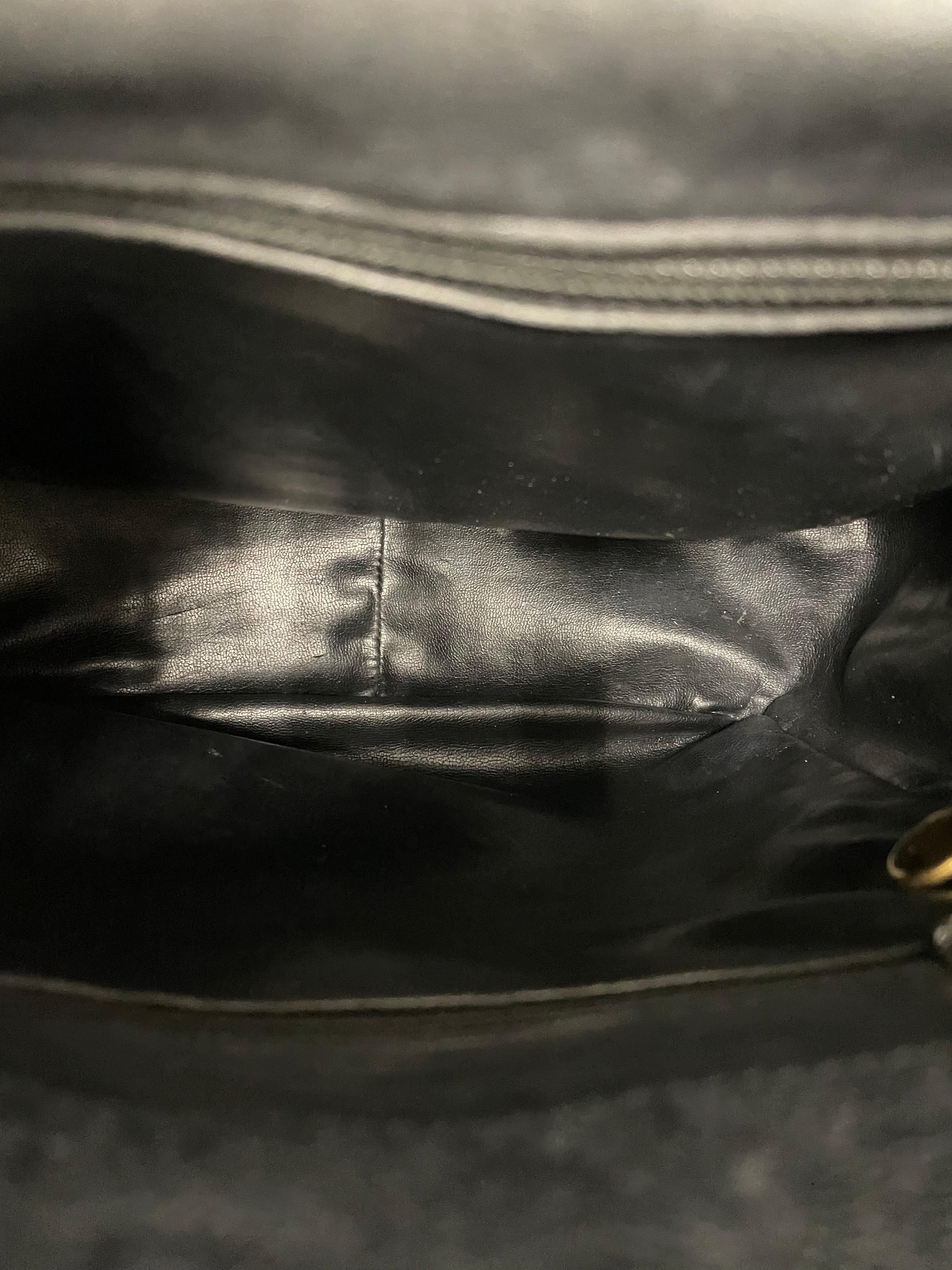 Chanel Timeless Frame Black Patent Leather Clutch 3