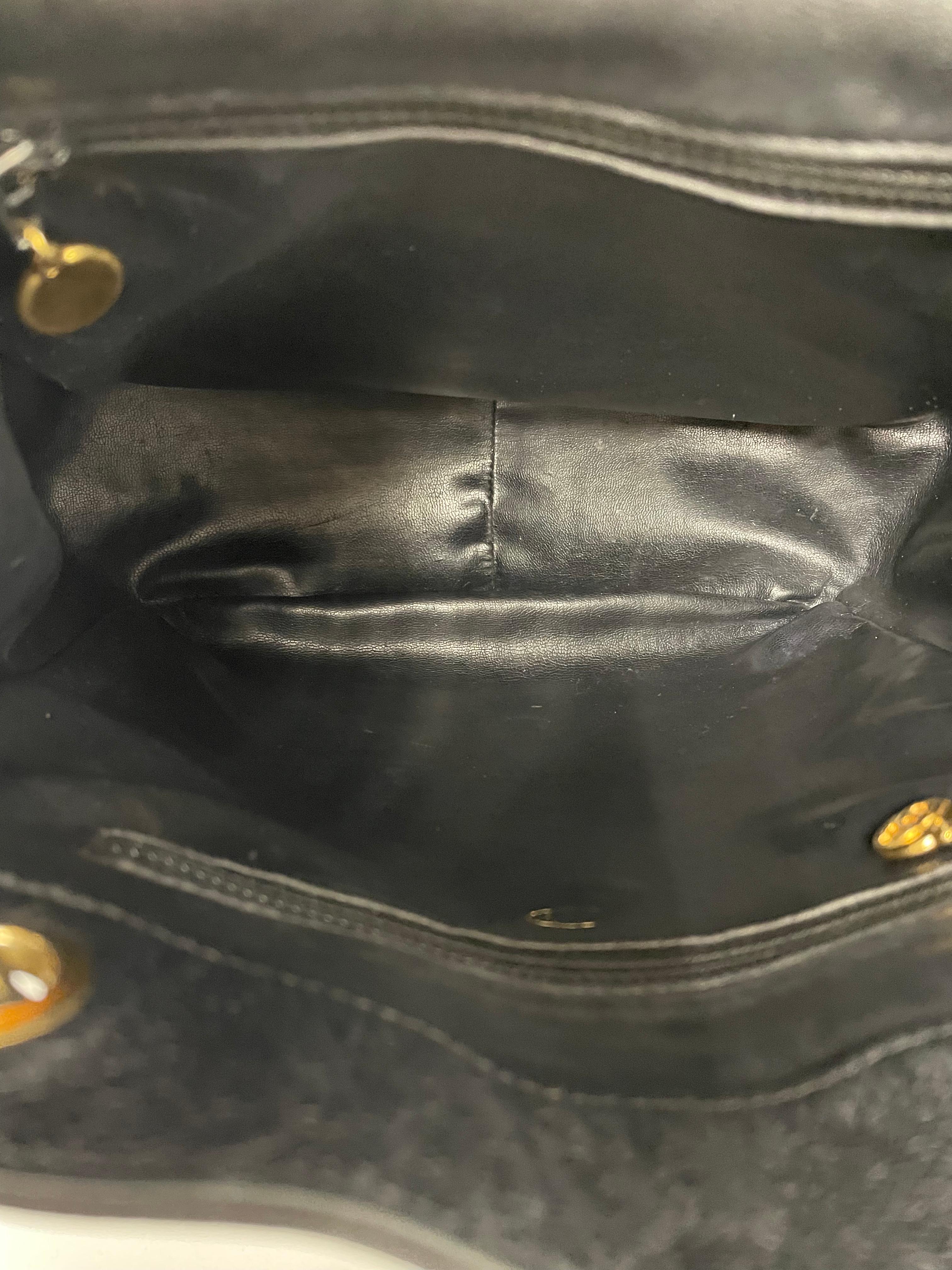 Chanel Timeless Frame Black Patent Leather Clutch 4