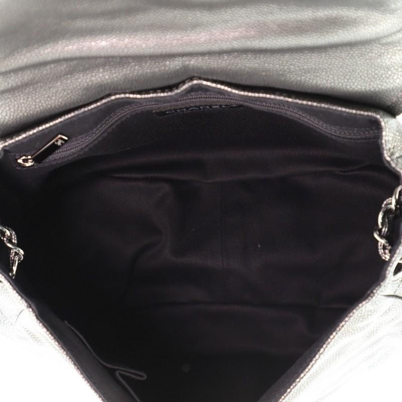 Women's or Men's Chanel Timeless Half Moon Flap Bag Caviar Medium