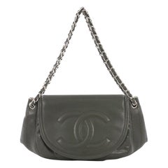 Chanel Timeless Half Moon Flap Bag Caviar Medium