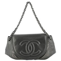 Chanel Timeless Half Moon Flap Bag Caviar Medium