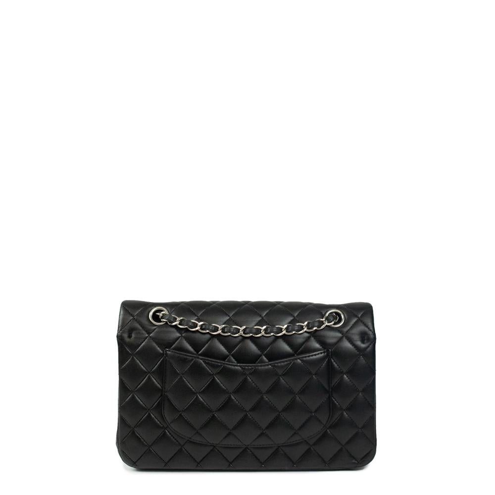 Black CHANEL, Timeless in black leather For Sale