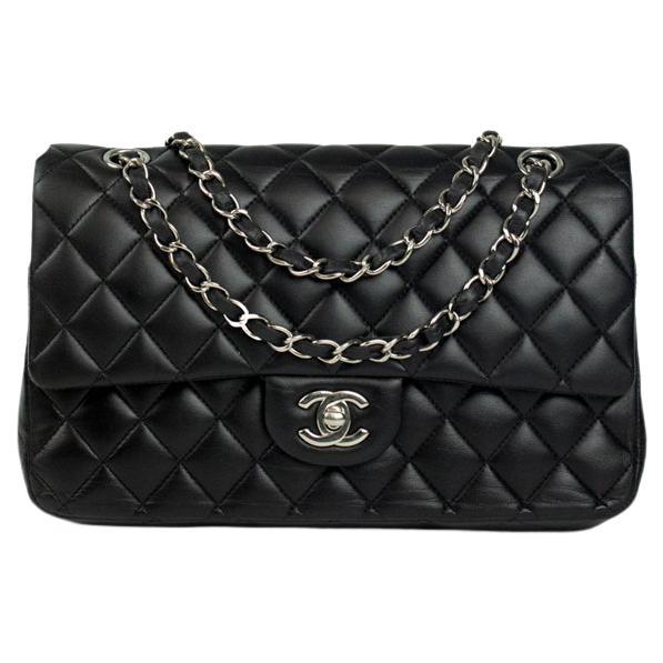 CHANEL, Timeless in black leather For Sale