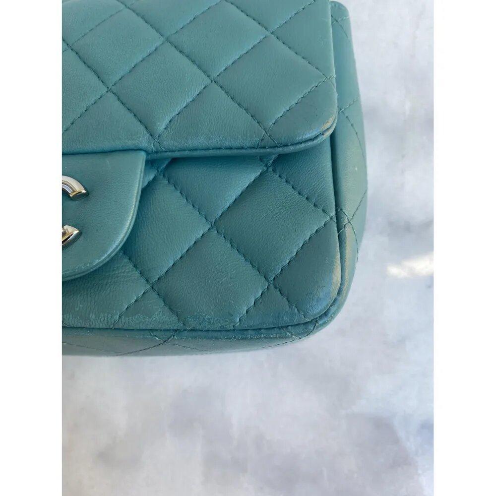 Chanel, Timeless in blue leather For Sale 3