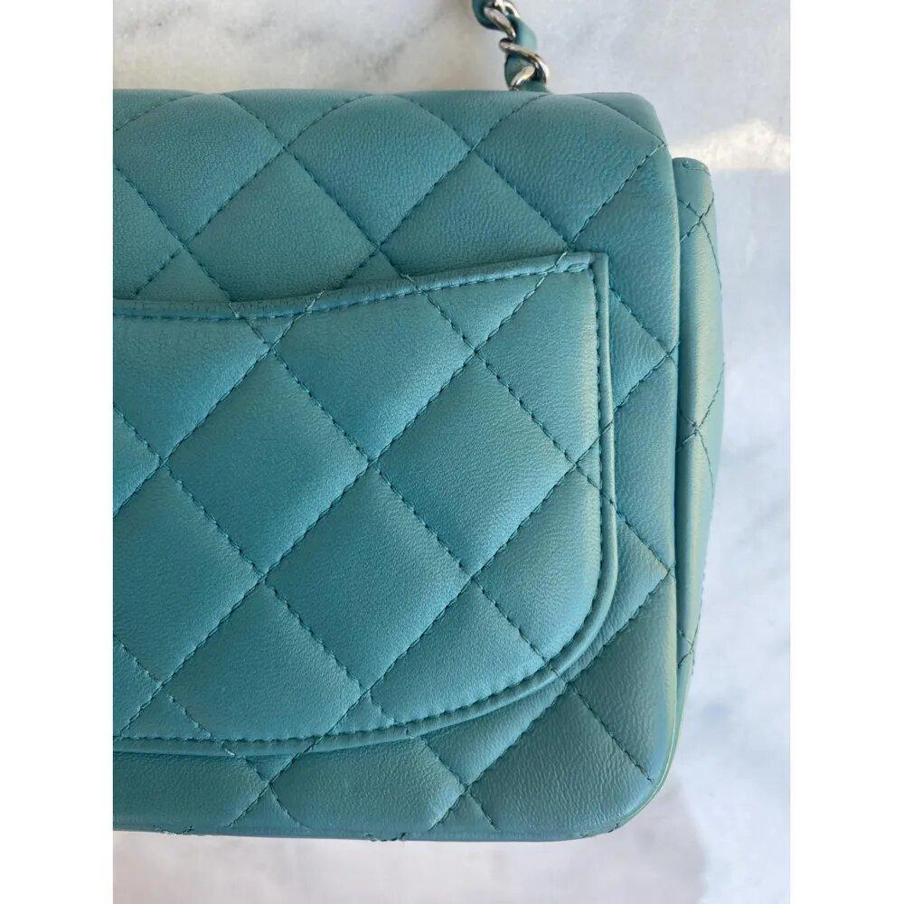 Chanel, Timeless in blue leather For Sale 4