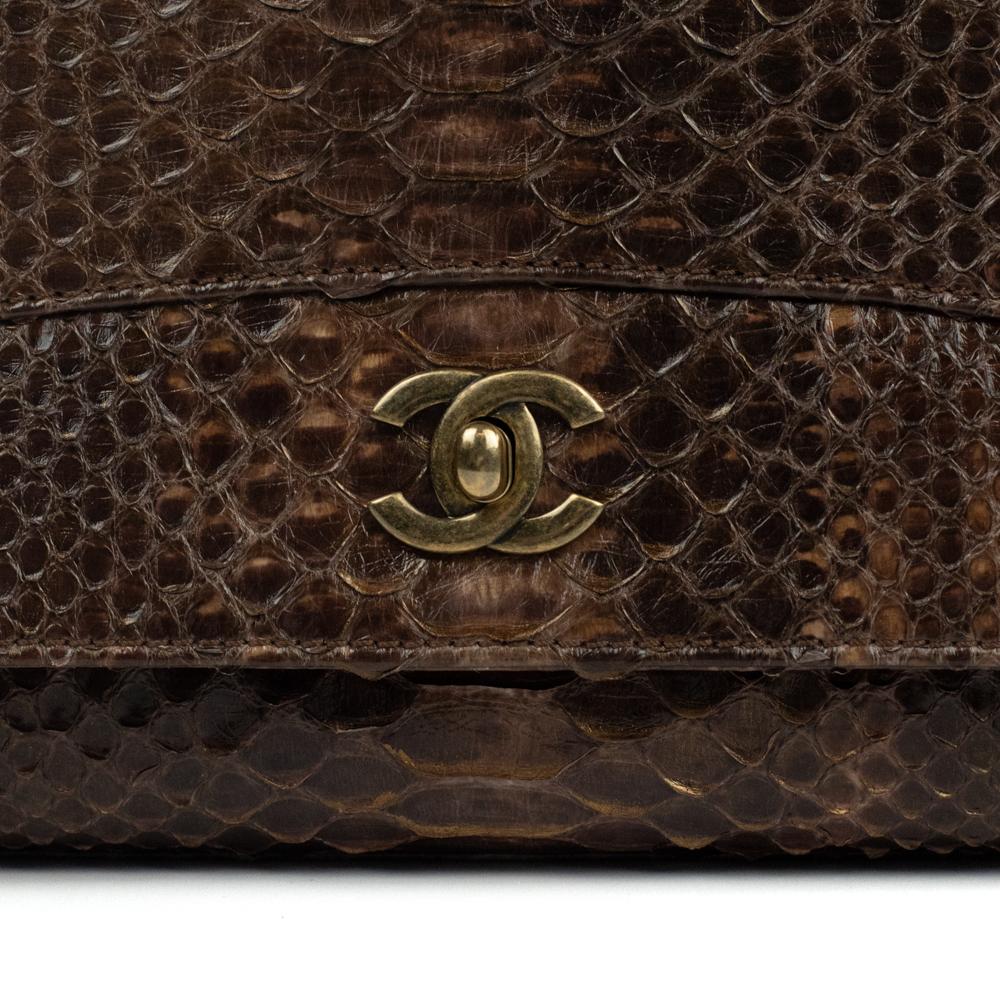 CHANEL, Timeless in brown exotic leather 5