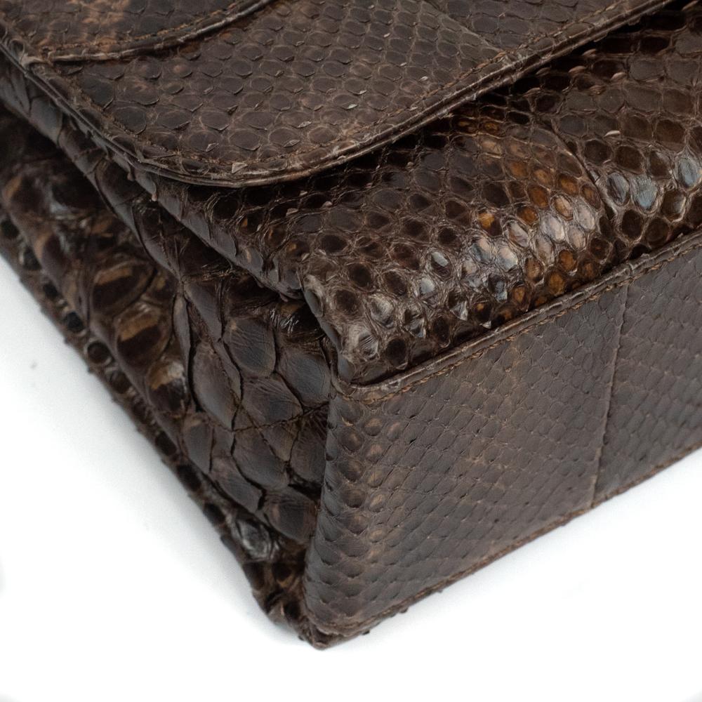 CHANEL, Timeless in brown exotic leather 8