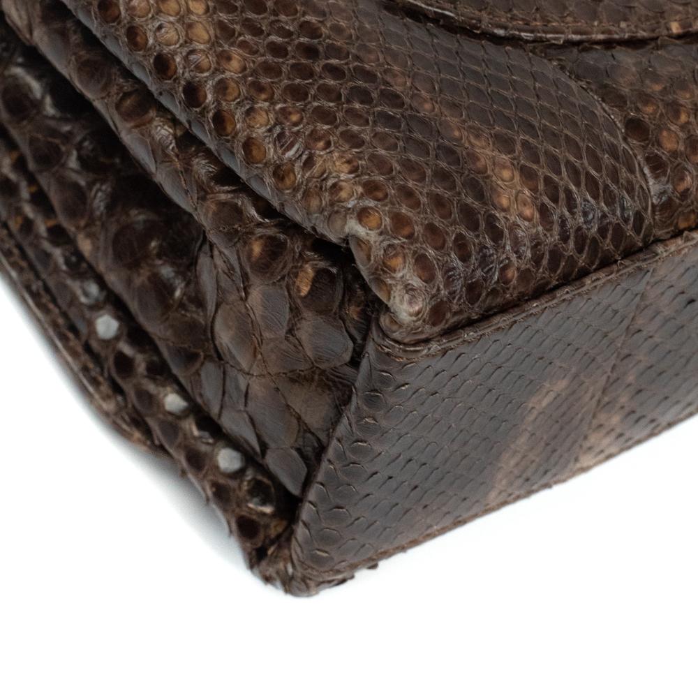 CHANEL, Timeless in brown exotic leather 11