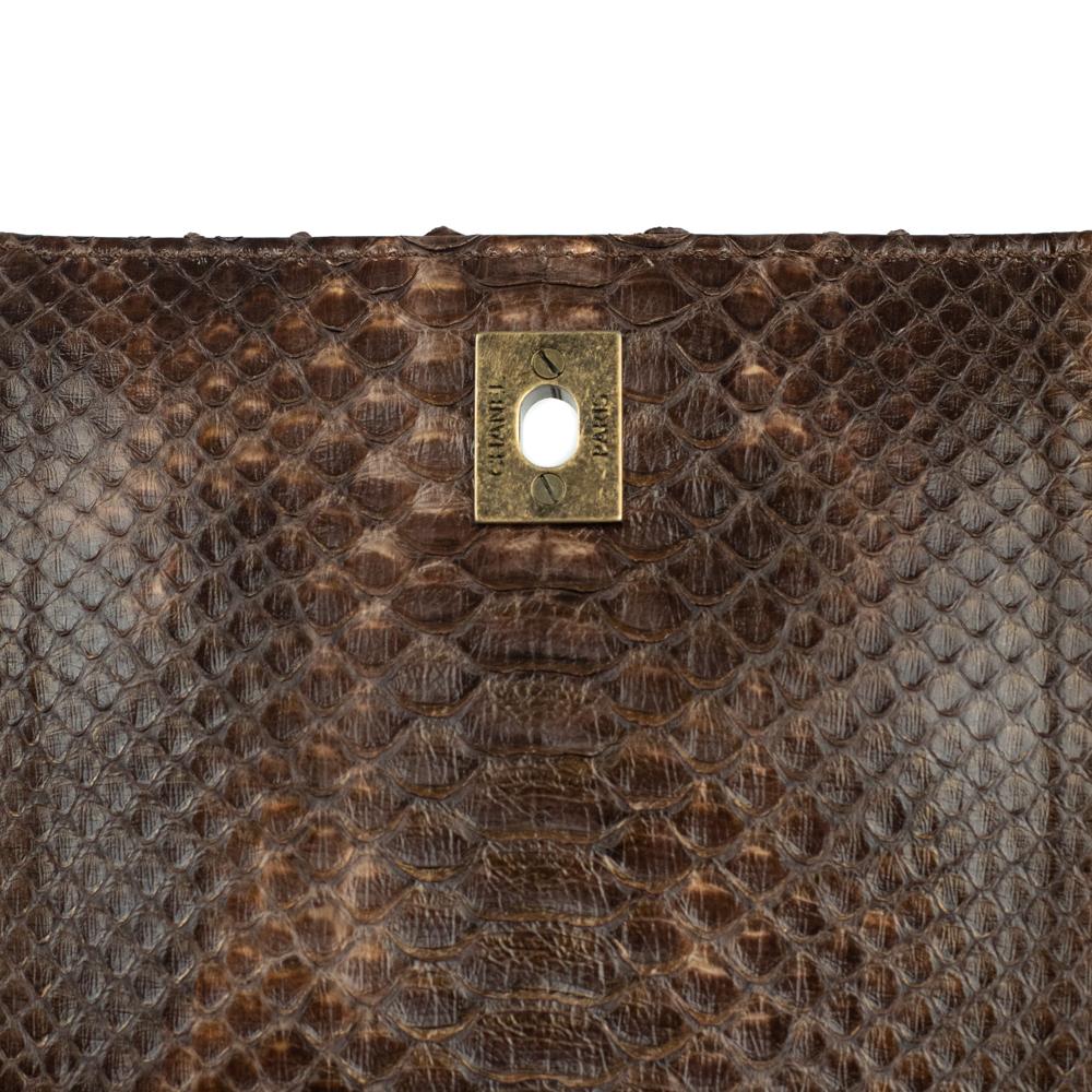 CHANEL, Timeless in brown exotic leather 4