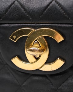 Chanel Timeless Jumbo Big Logo Flap Vintage Borsa A Spalla, Vintage