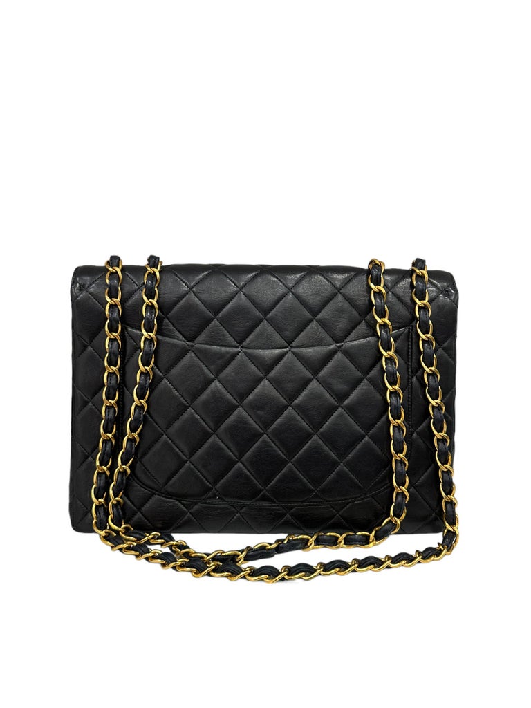 Borsa A Tracolla Chanel Timeless Jumbo Flap Vintage Nera For Sale at 1stDibs