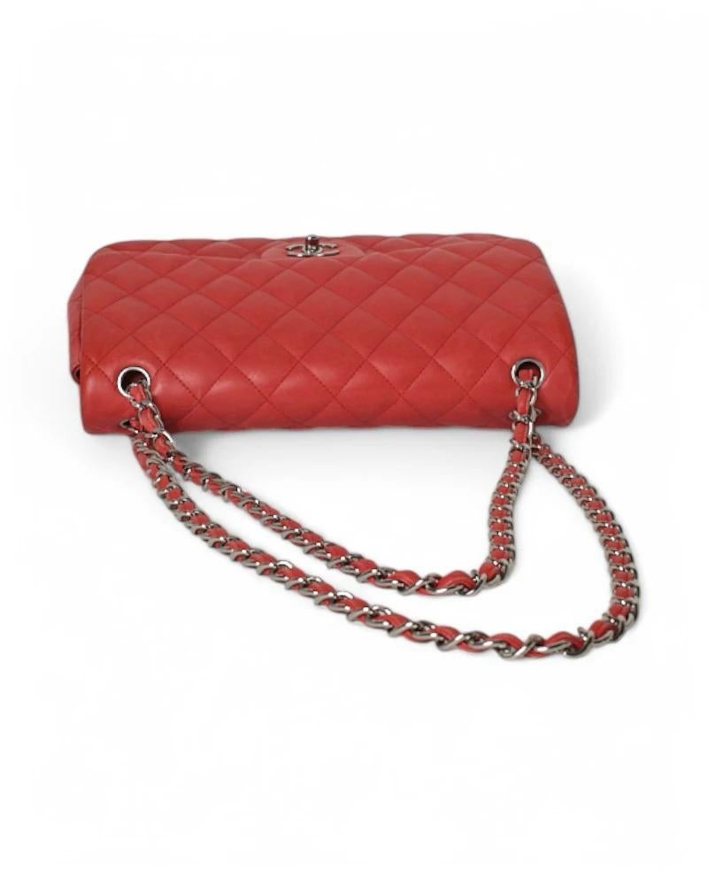 Chanel Timeless Jumbo Rossa in vendita 7