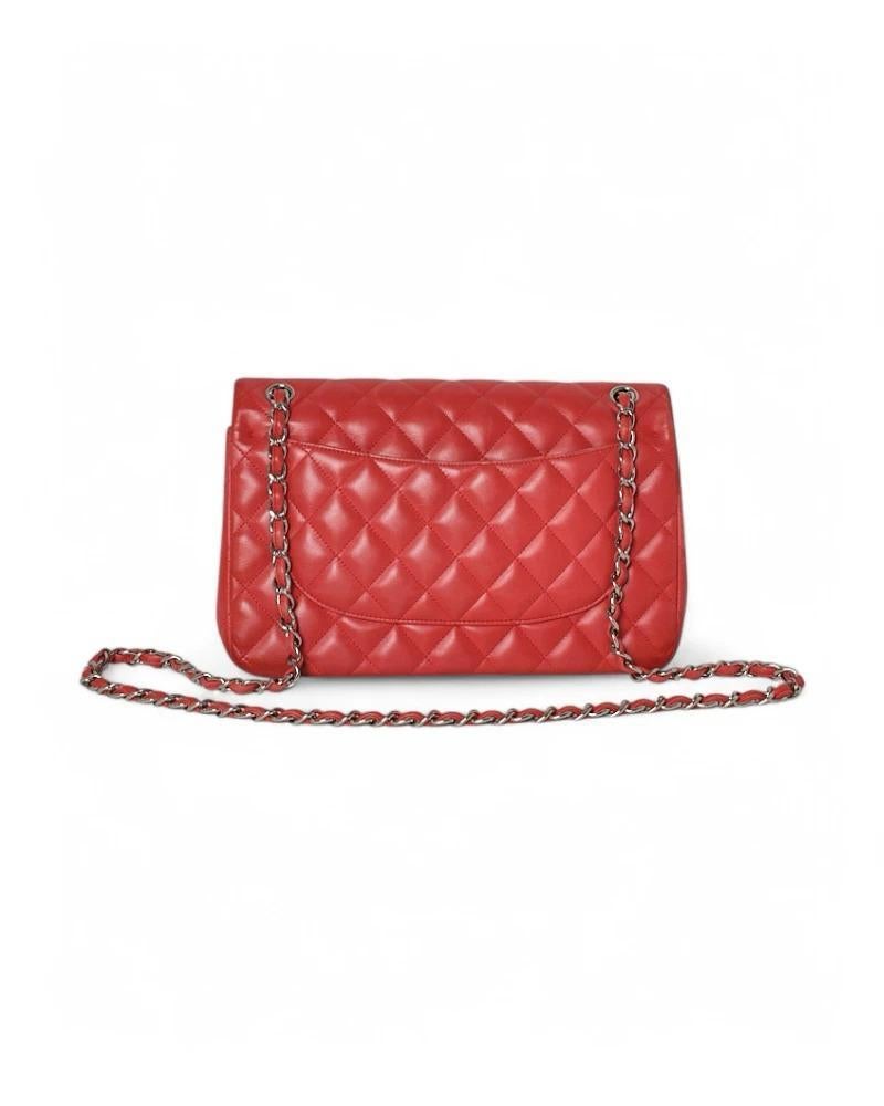 Chanel Timeless Jumbo Rossa in vendita 8