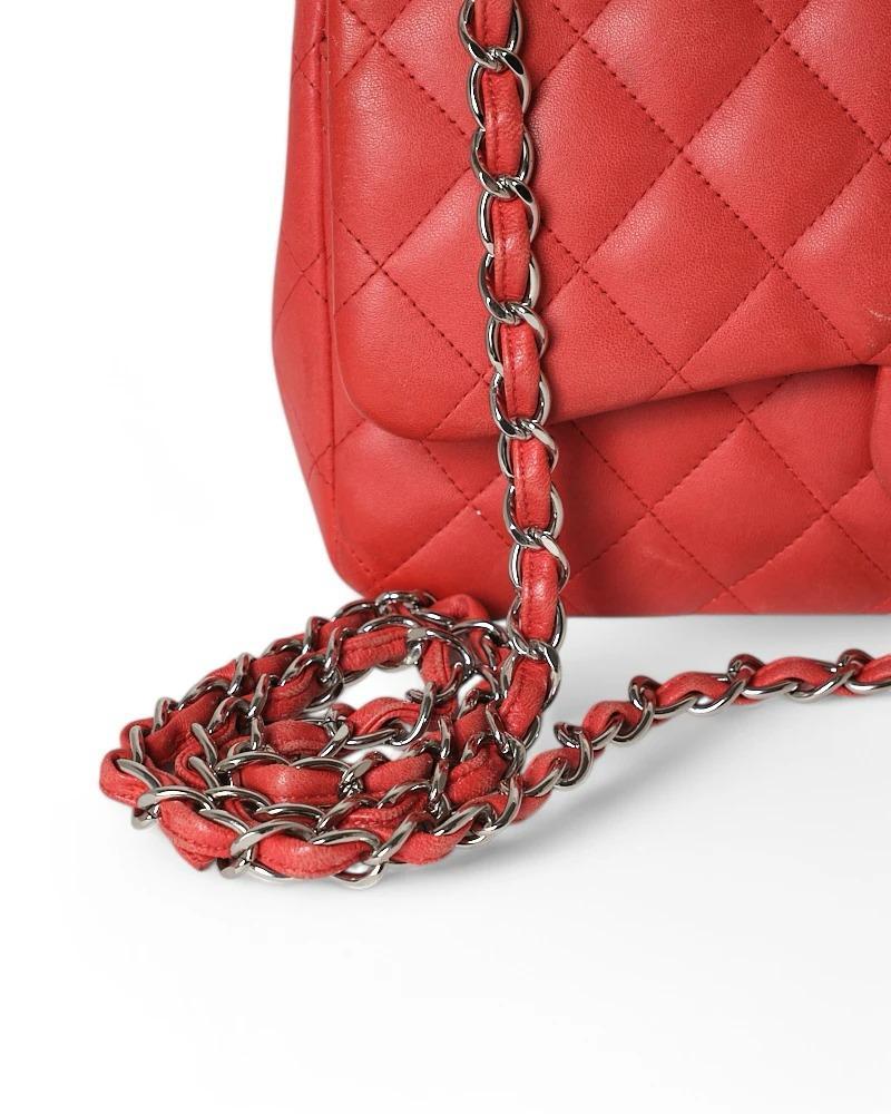 Chanel Timeless Jumbo Rossa in vendita 10