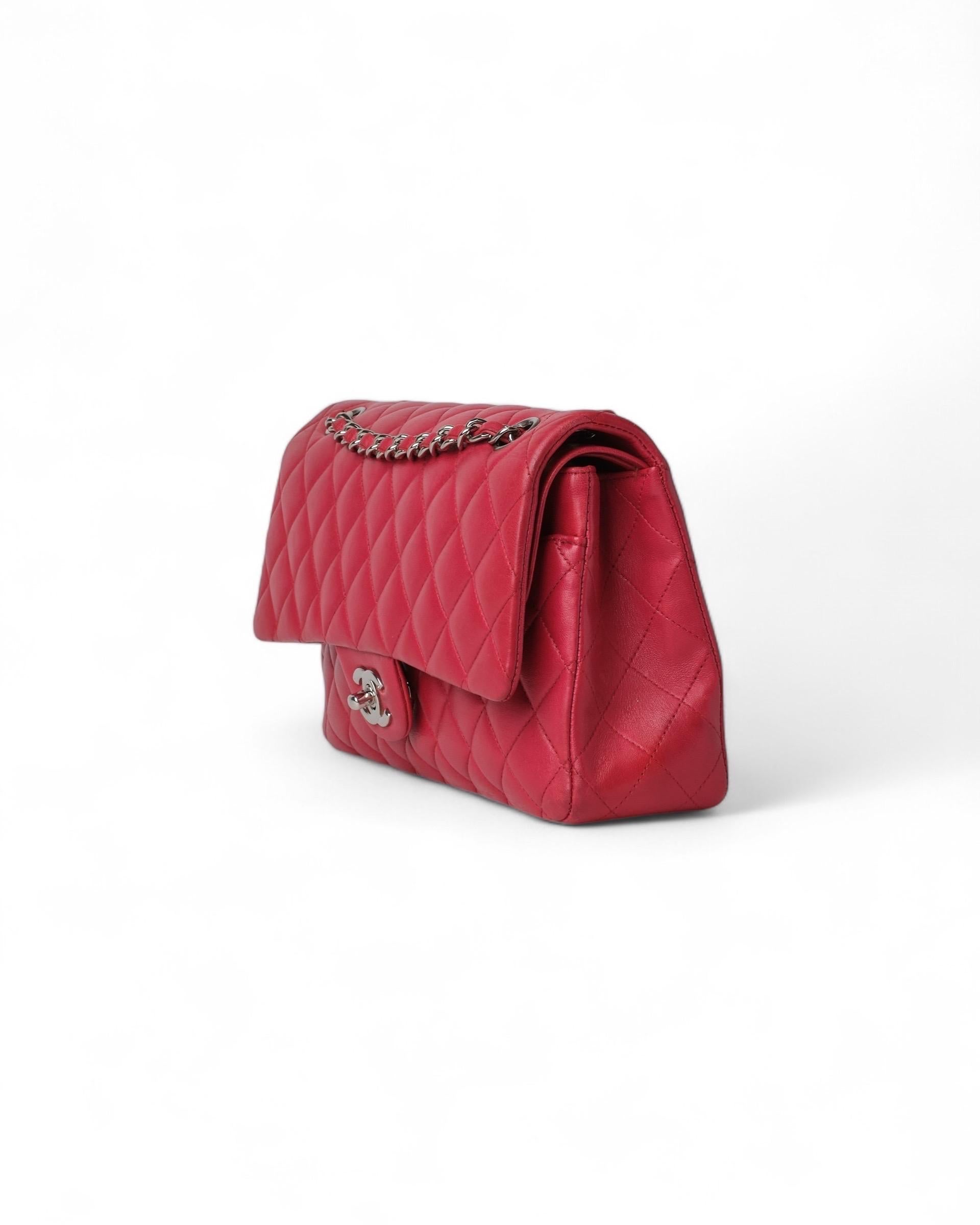Chanel Timeless Jumbo Rossa In Good Condition For Sale In Torre Del Greco, IT