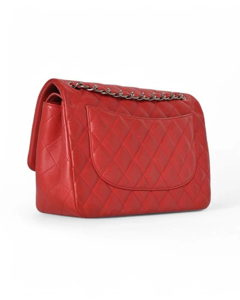 Donna Chanel Timeless Jumbo Rossa in vendita
