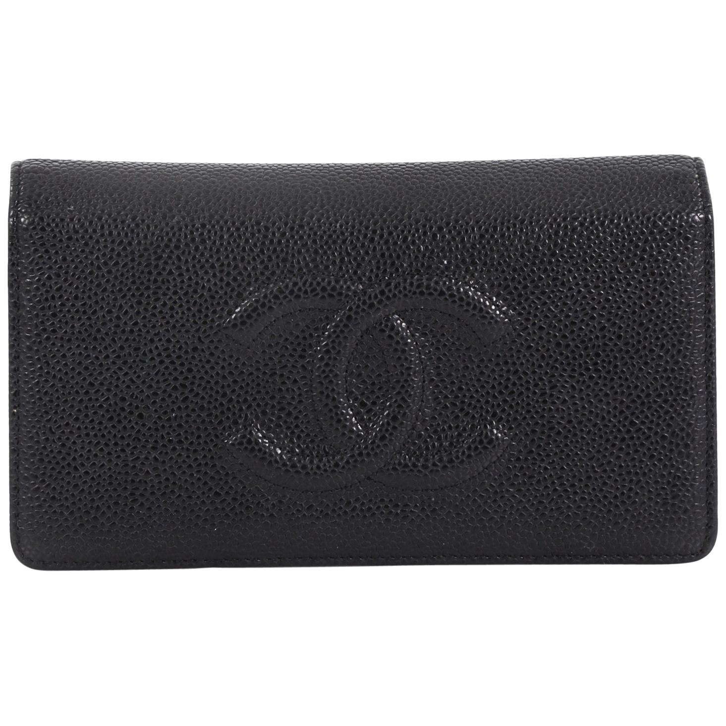 Chanel Timeless L-Yen Wallet Caviar Long