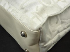 Chanel Timeless Limited Edition Pearl Tote 218990 Nylon Canvas Shoulder Bag