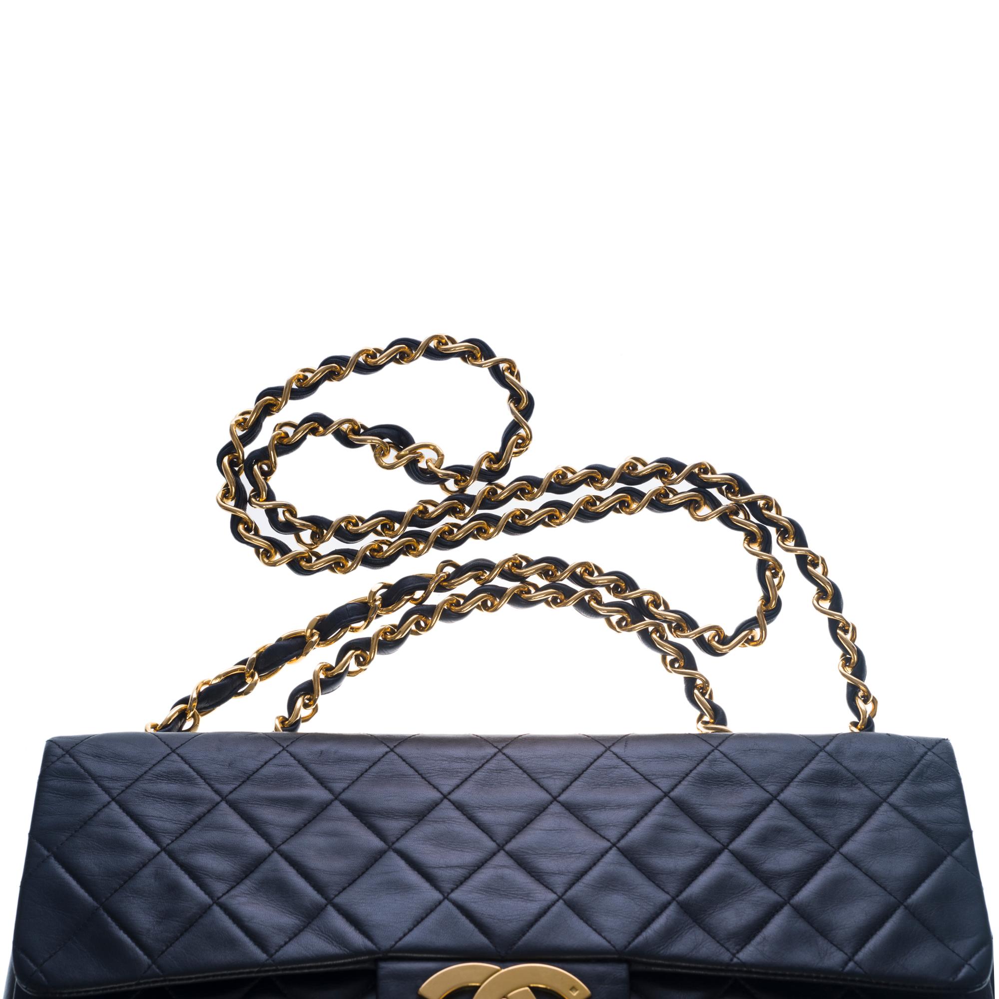 Chanel Timeless Maxi Jumbo flap shoulder bag in black quilted lambskin, GHW 2