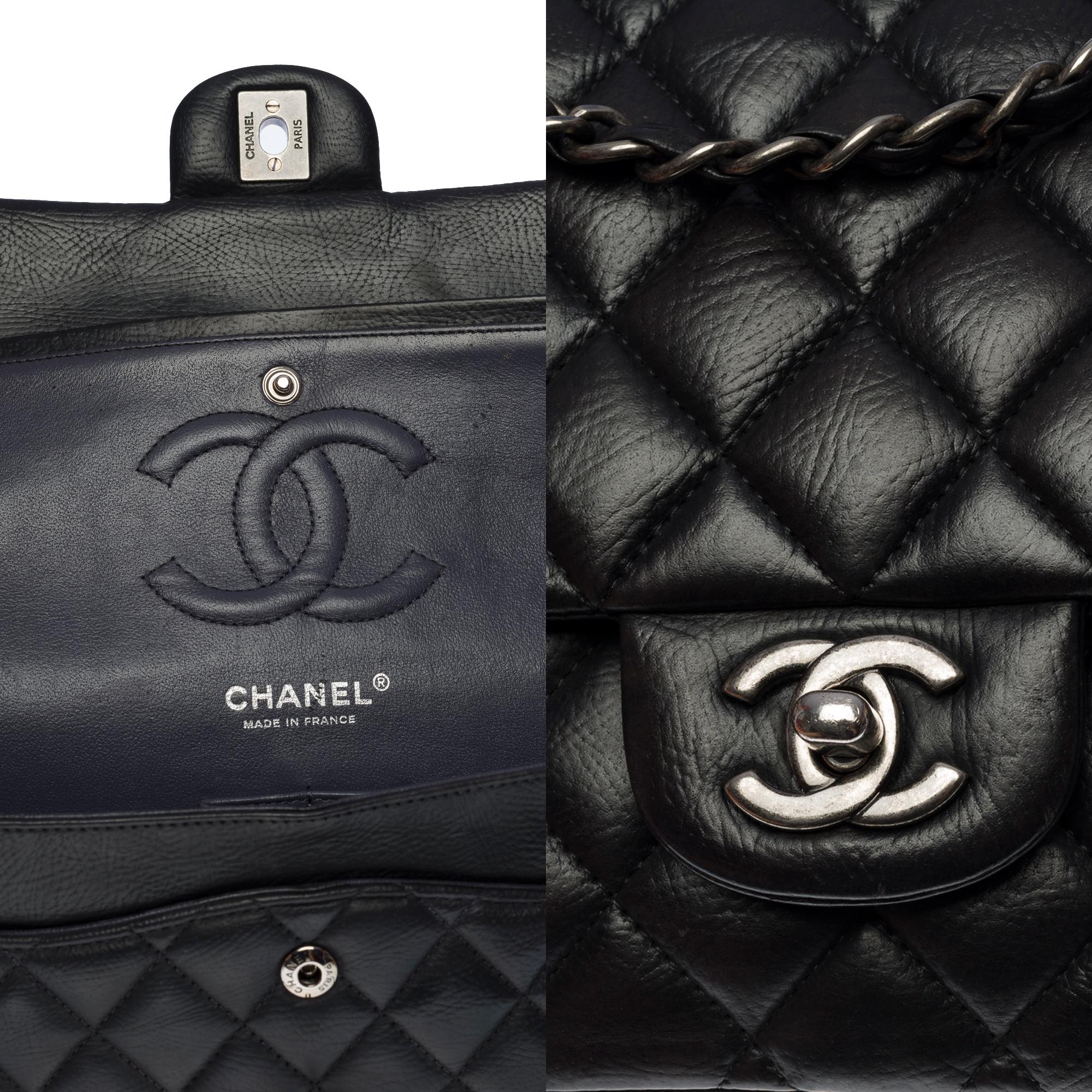 Chanel Timeless medium 25cm limited edition in black leather, SHW 1