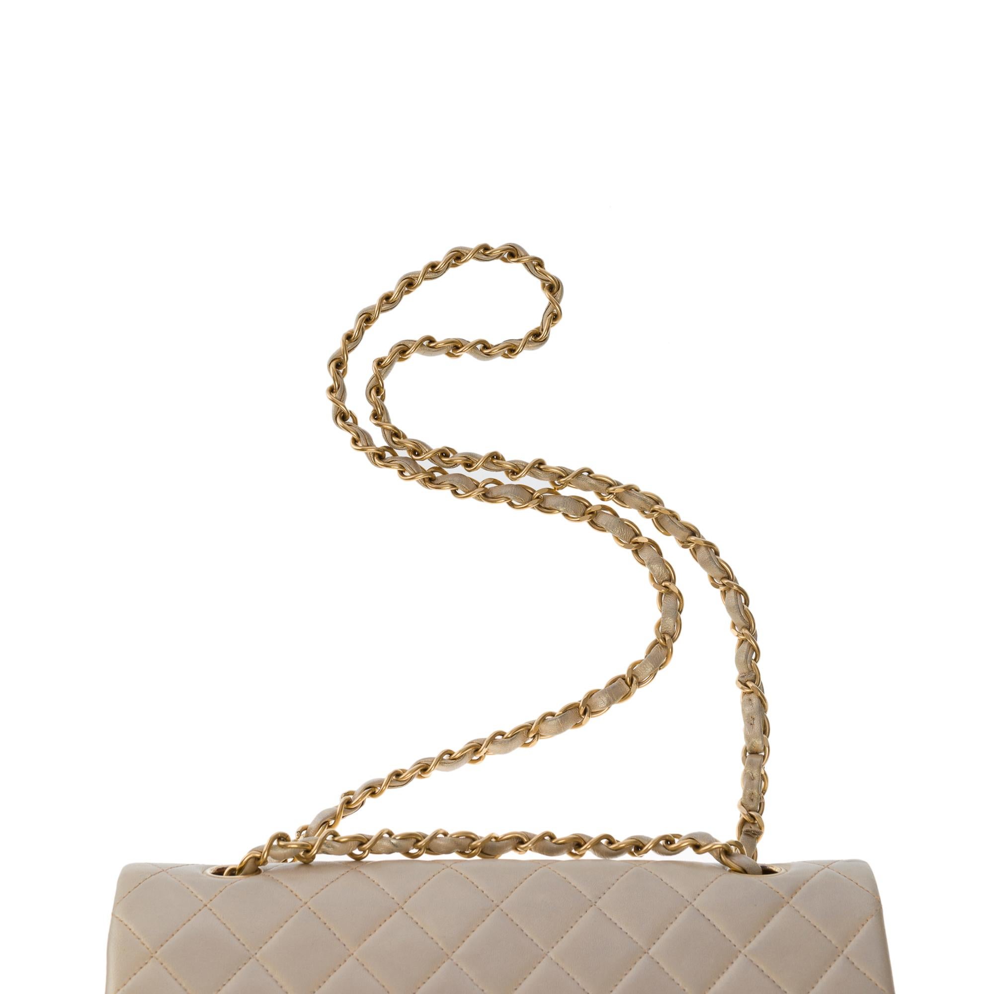 Chanel Timeless Medium double flap bag in iridescent gold quilted lambskin , GHW 5