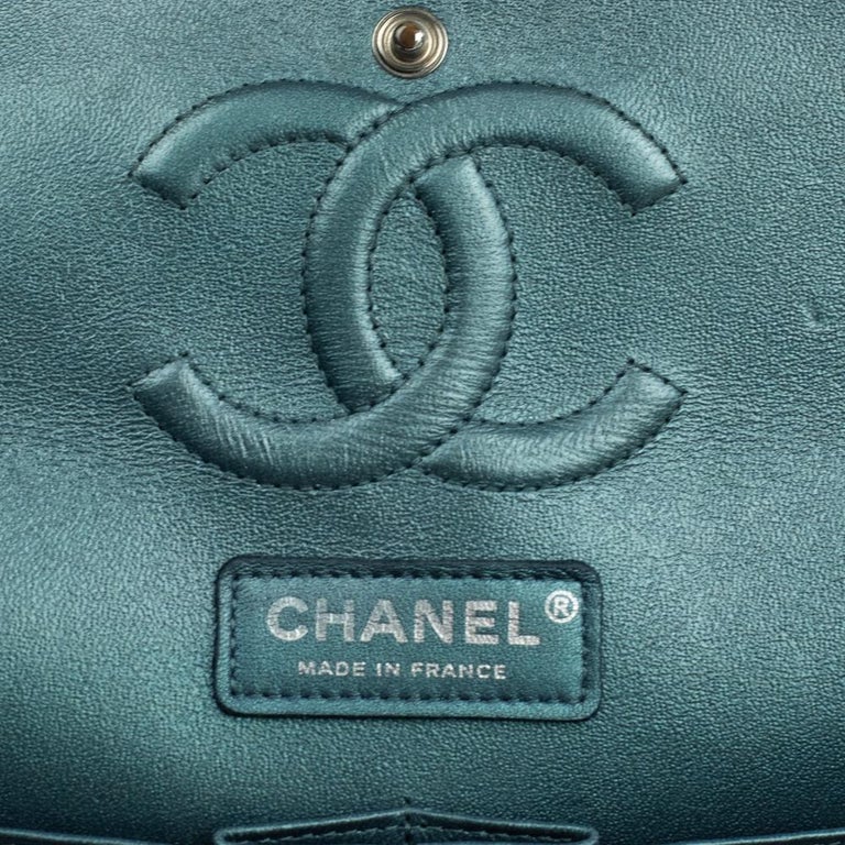 CHANEL, Timeless Medium in blue leather For Sale at 1stDibs