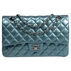 CHANEL, Timeless Medium in blue leather