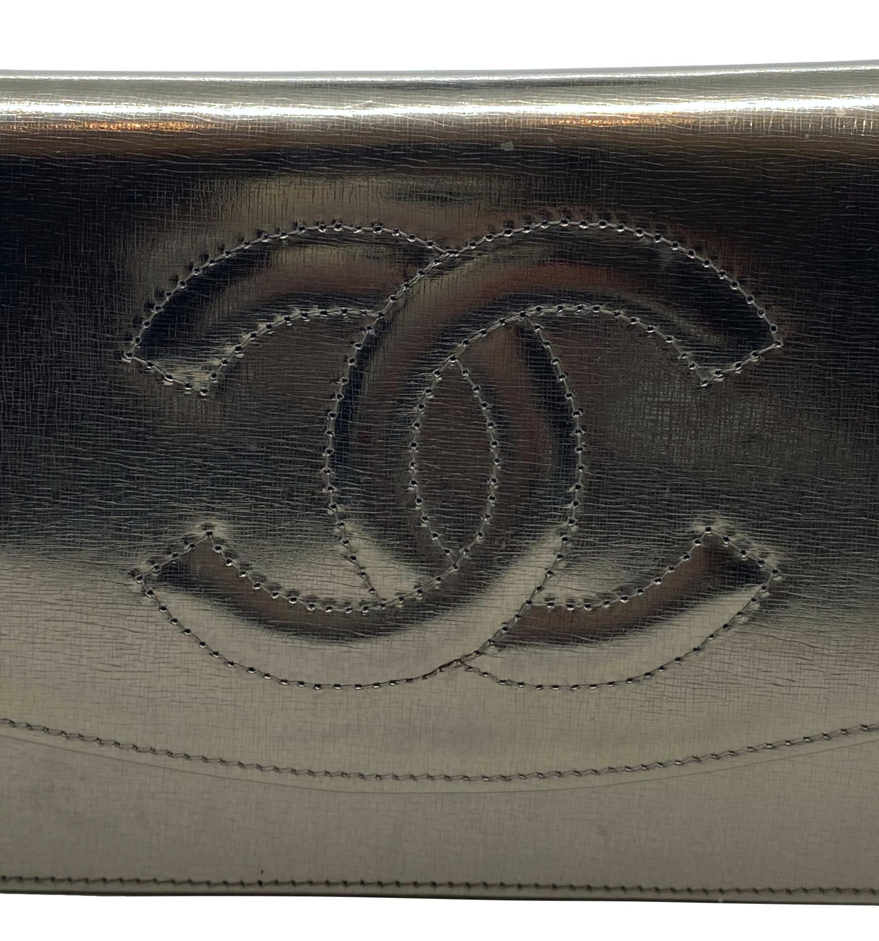 Chanel Timeless Metallic Leather Wallet on Chain Shoulder Clutch Bag, 2008. 5