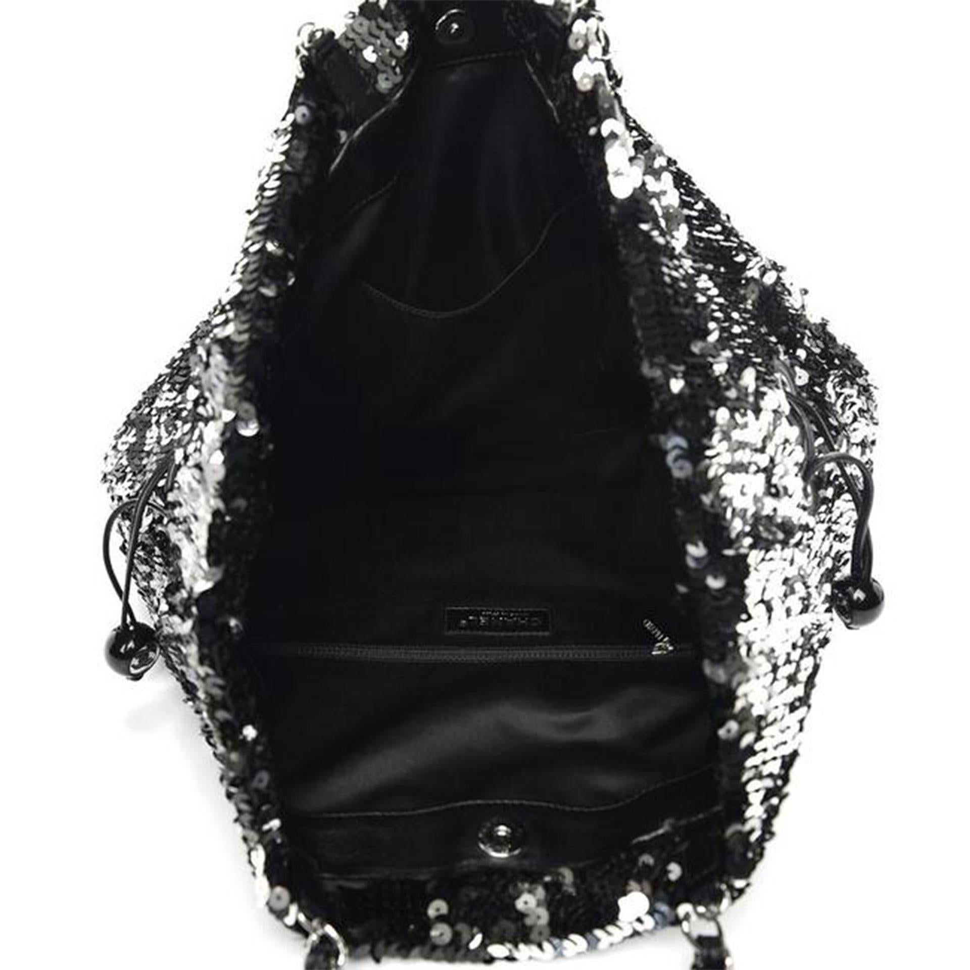 Chanel 2010 Metallic Pailletten CC Reversible Große Seltene Timeless Tote Bag im Angebot 6