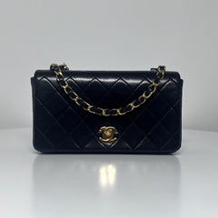 CHANEL Timeless Mini Rectangular Flap Bag Black Lambskin 1989–1991
