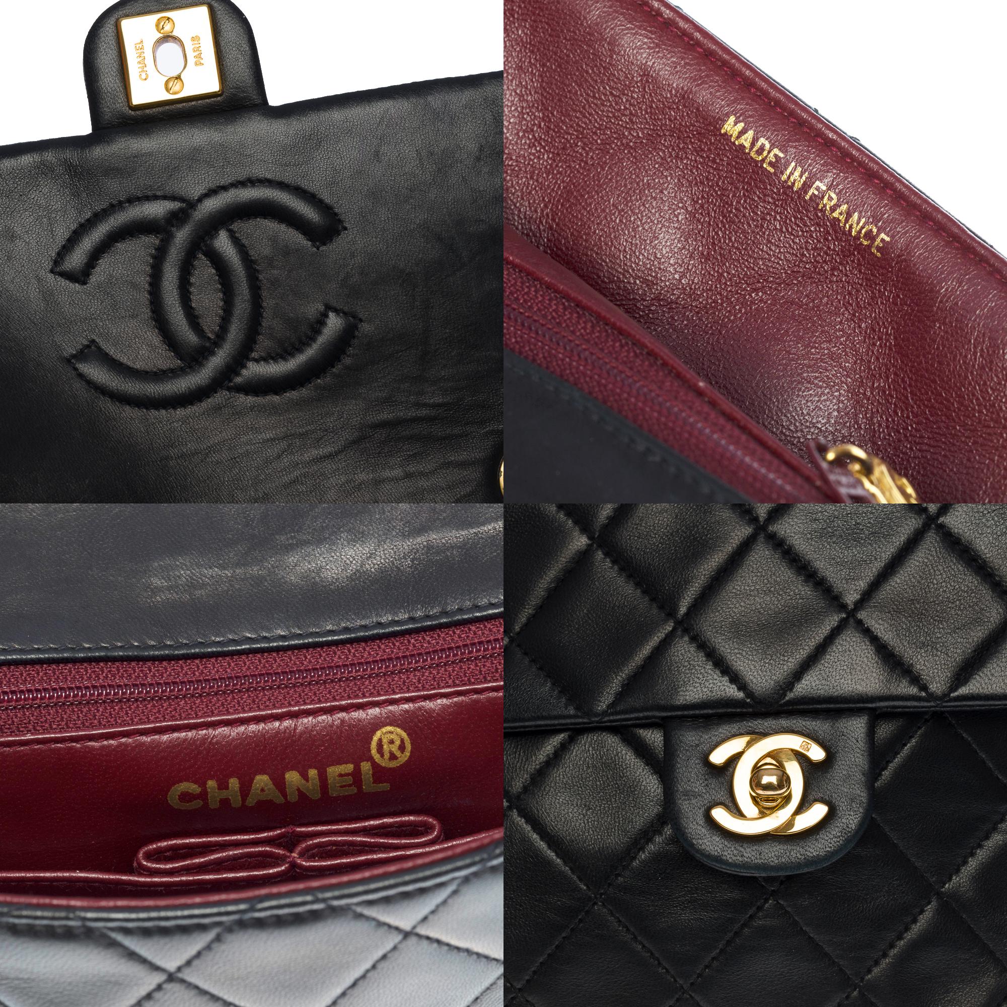 Chanel Timeless Mini Square Flap shoulder bag in black quilted lambskin, GHW 1