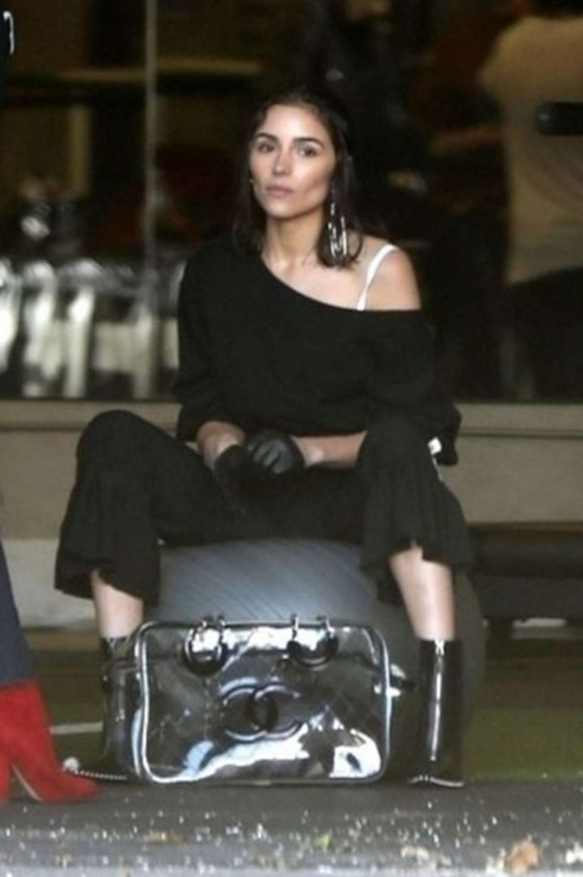 Chanel Timeless Naked Clear Transparent Gym Tote In Fair Condition For Sale In Miami, FL