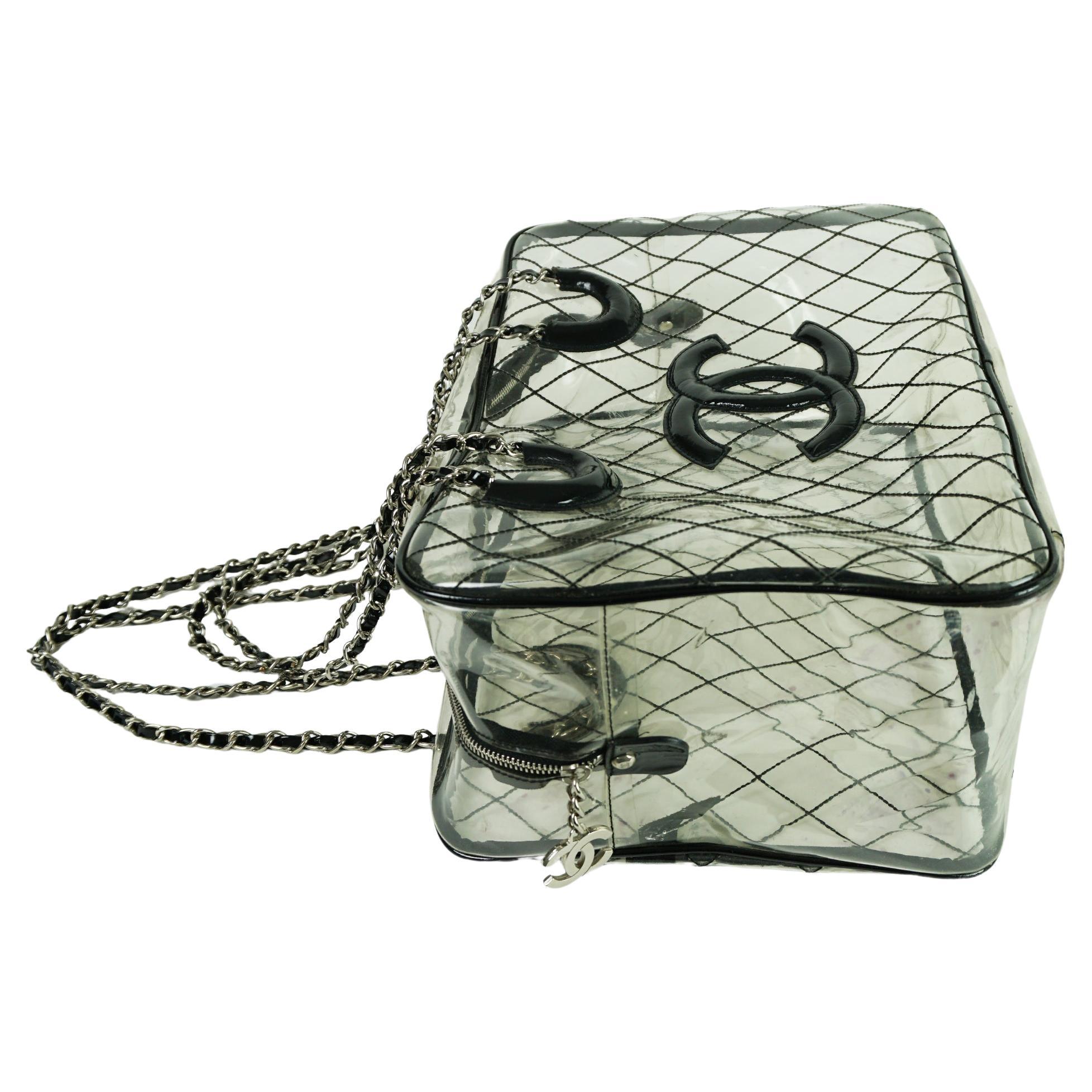 Chanel Timeless Naked Clear Transparent Gym Tote For Sale 2